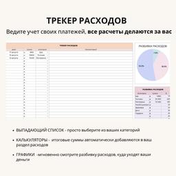Таблица шаблон личного бюджета «Финансовая диета» - миниатюра 5
