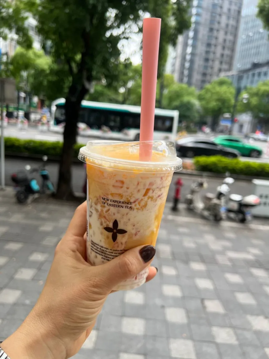Жасминовый bubble tea из Molly Tea